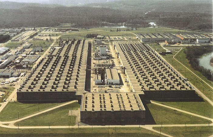 The K-25 Plant in Oak Ridge, Tennessee